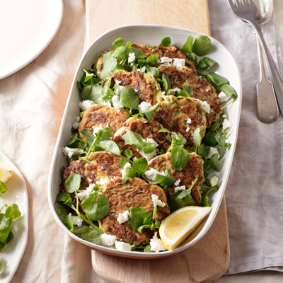 Zucchini Goats Fritter